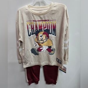 Disney Kids Matching Set - Cream and Red